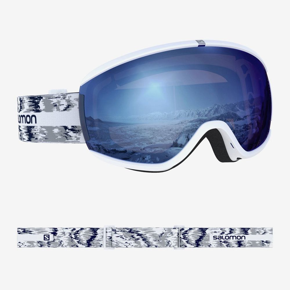 Salomon IVY WHITE GLITCH Gafas De Seguridad Hombre - Blancas - Colombia (96802-FOJV)